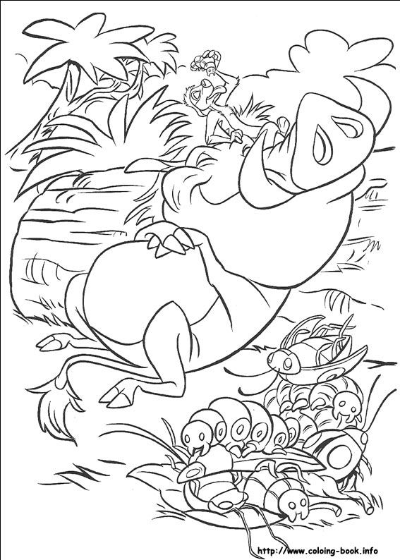 The Lion King coloring picture